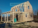 Строительство дома 6х9 с открытой террасой в г.Сосновый бор в Ленобласти